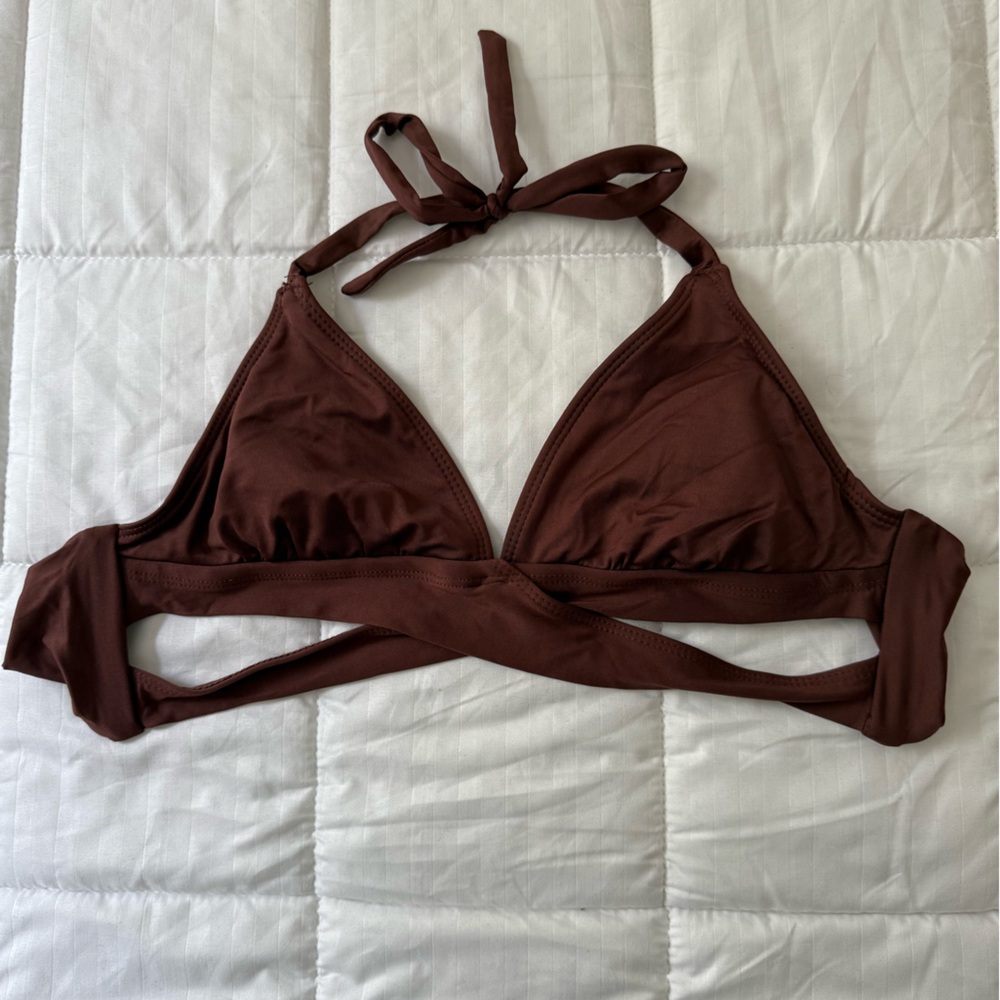 Kona Sol Chocolate Brown Bikini Top